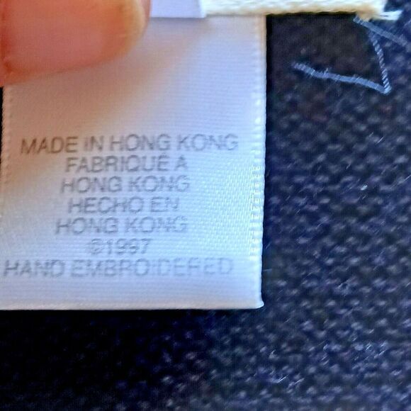 Susan Bristol XL Black Retro Vintage Vest with Bow & Button at Bottom. - Picture 10 of 10